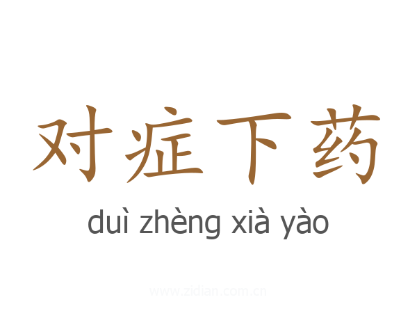对症下药