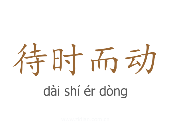 待时而动
