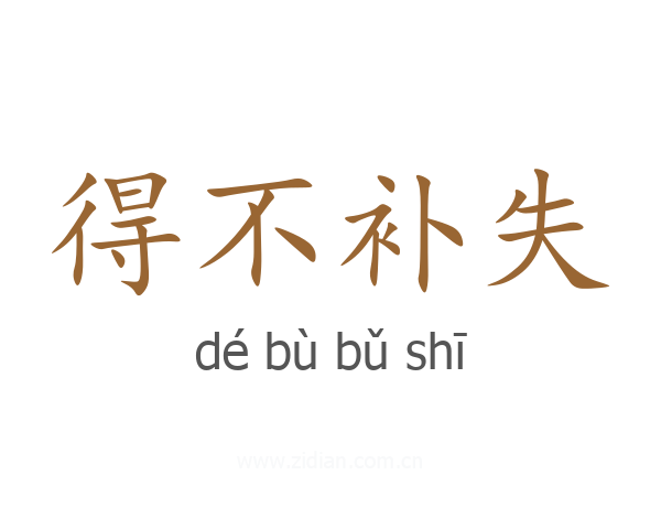 得不补失
