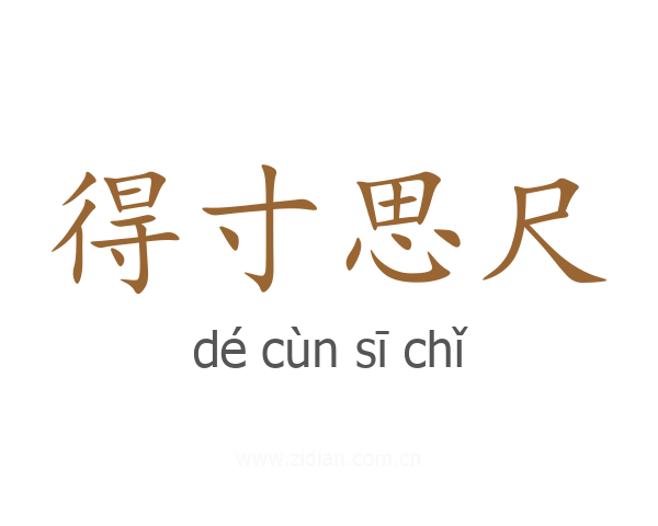 得寸思尺