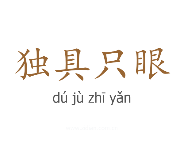 独具只眼