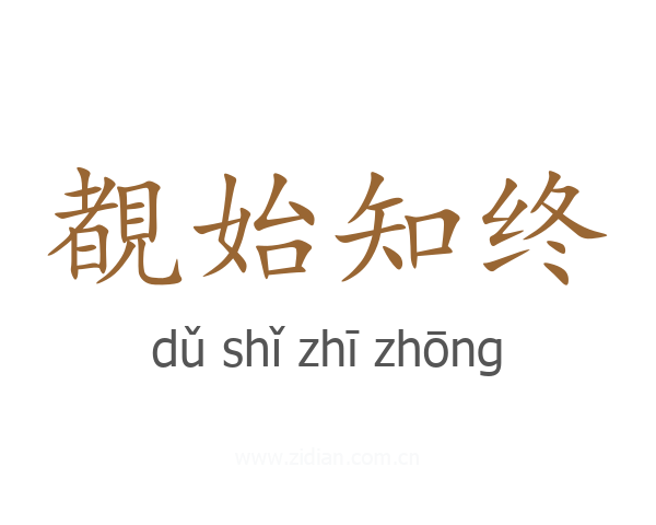 覩始知终