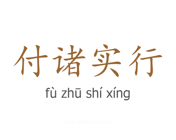 付诸实行