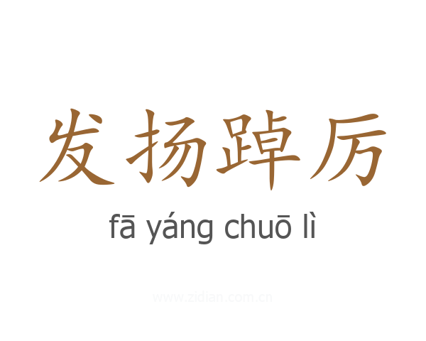 发扬踔厉