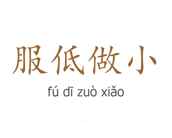 服低做小