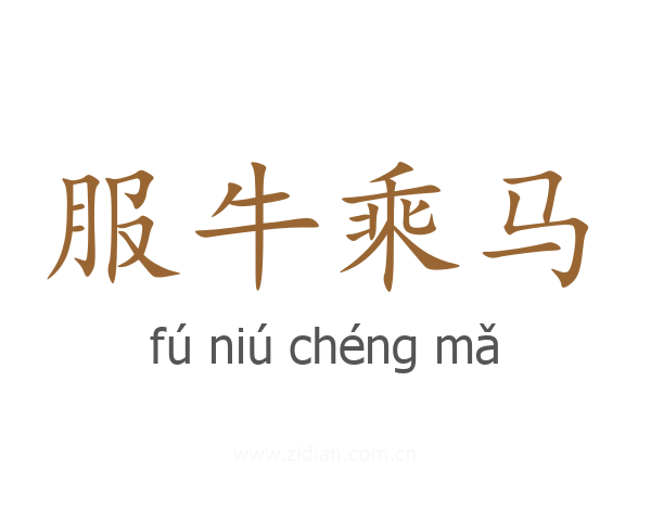 服牛乘马