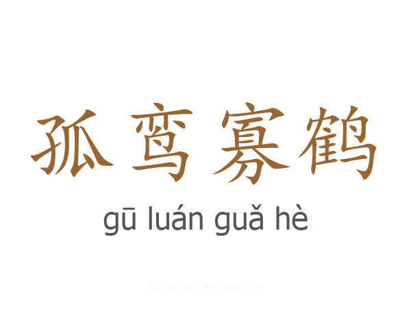 孤鸾寡鹤