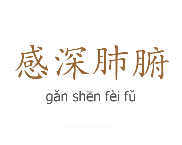 感深肺腑