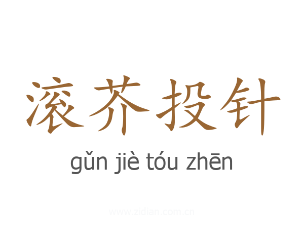 滚芥投针