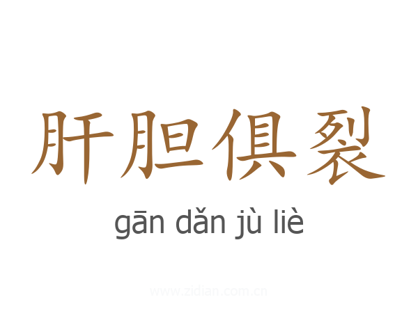 肝胆俱裂