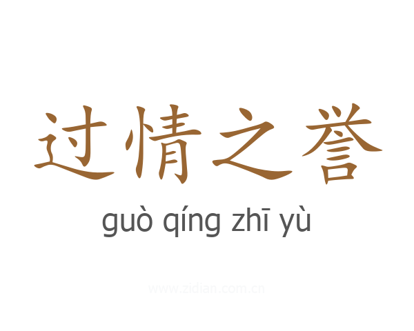 过情之誉