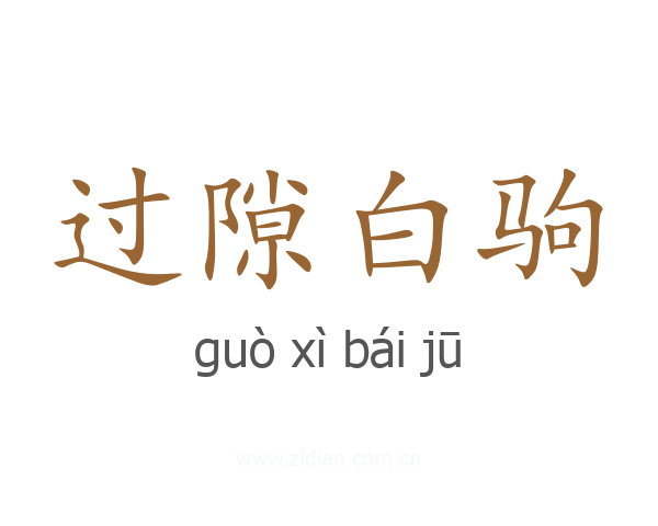 过隙白驹