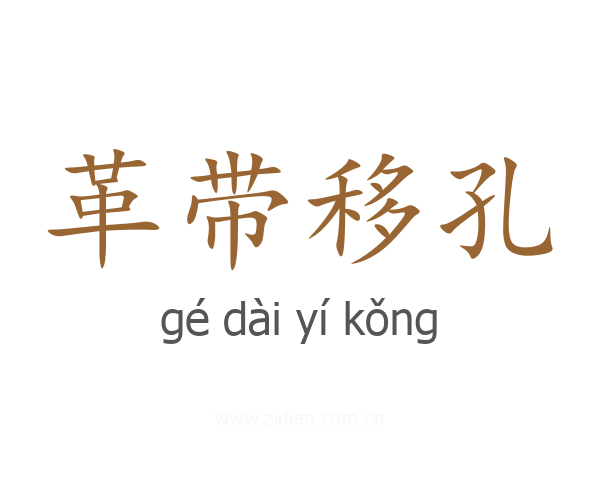 革带移孔