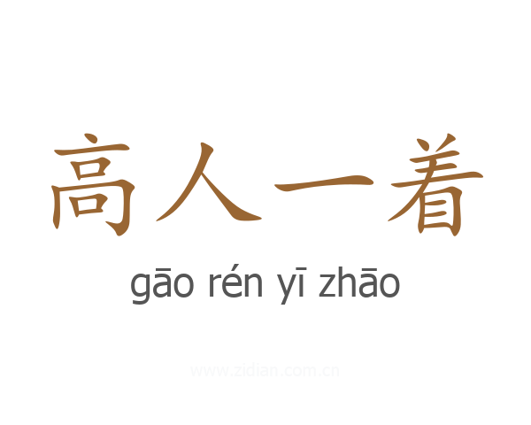 高人一着