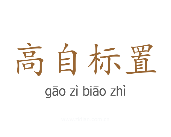 高自标置