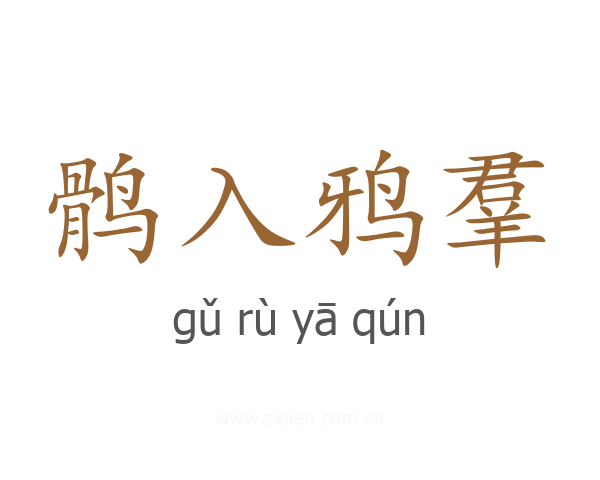 鹘入鸦羣