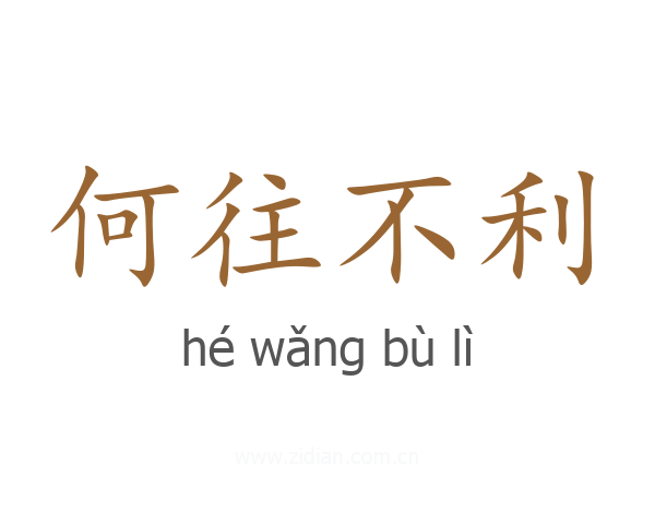 何往不利
