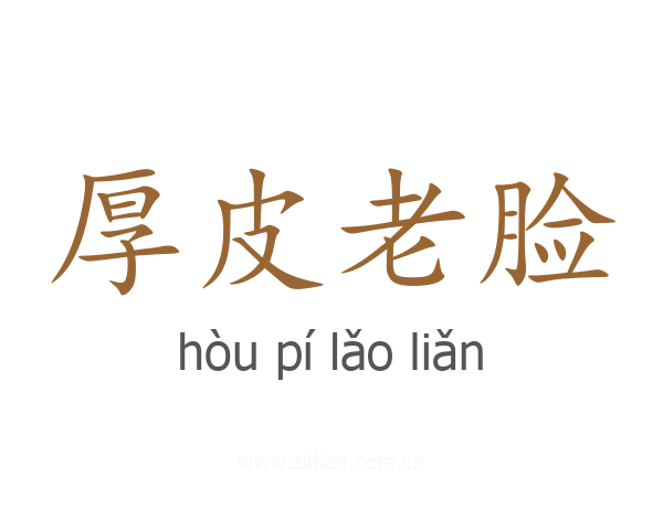厚皮老脸