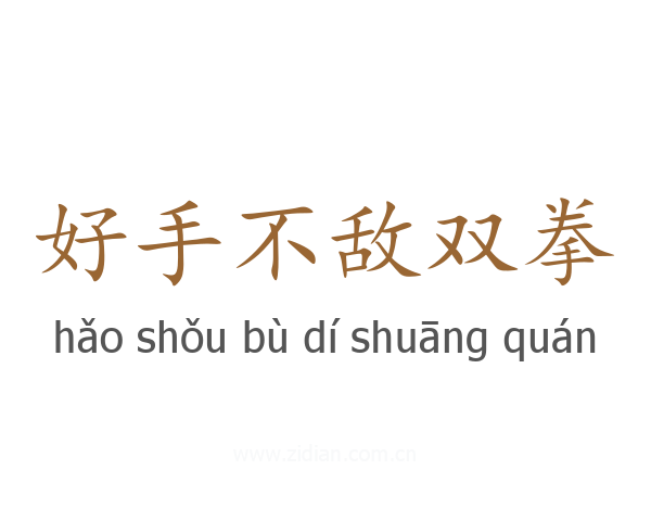 好手不敌双拳
