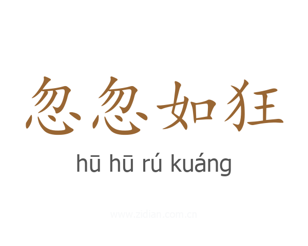 忽忽如狂