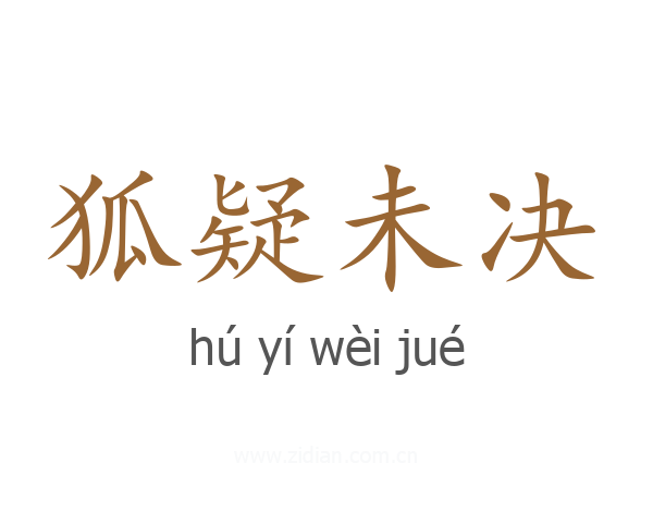 狐疑未决