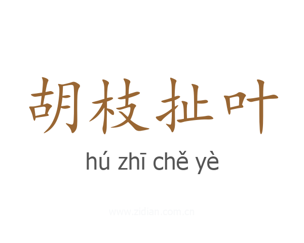 胡枝扯叶