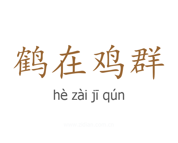 鹤在鸡群