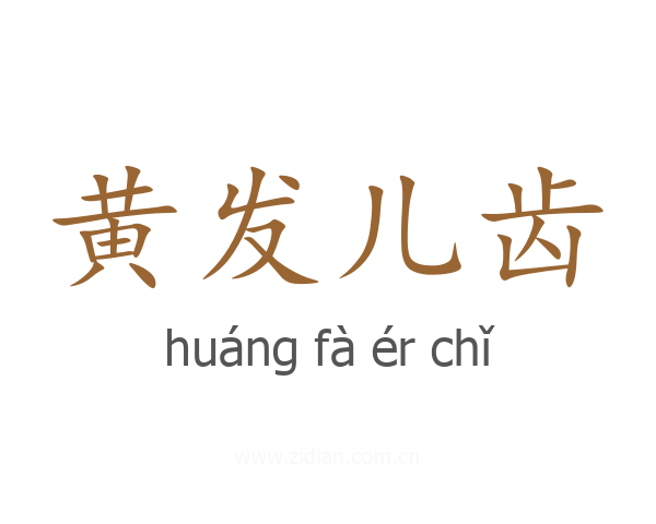 黄发儿齿