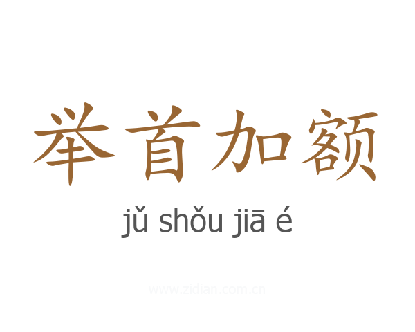举首加额