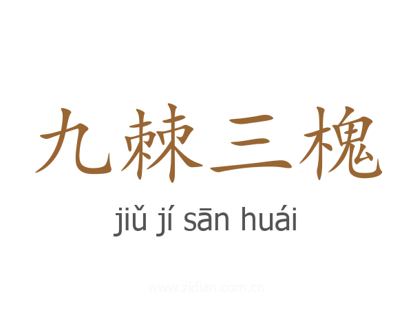 九棘三槐