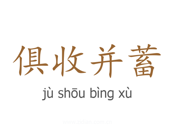 俱收并蓄