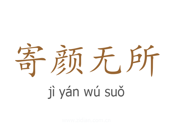 寄颜无所