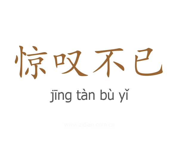 惊叹不已