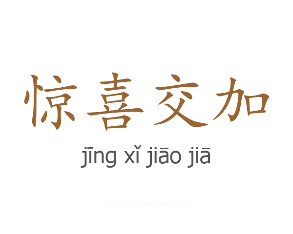惊喜交加