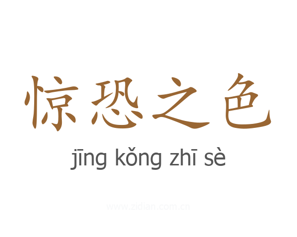 惊恐之色