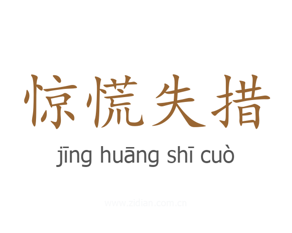 惊慌失措