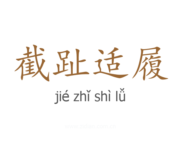 截趾适履