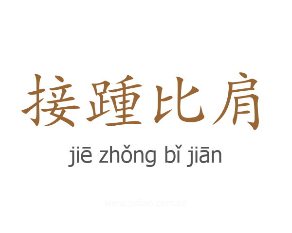 接踵比肩