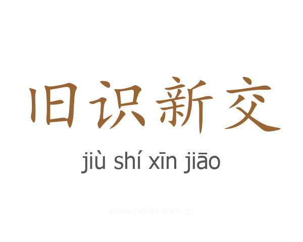 旧识新交
