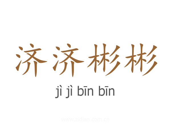 济济彬彬