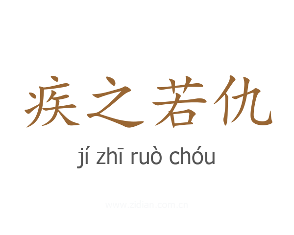疾之若仇