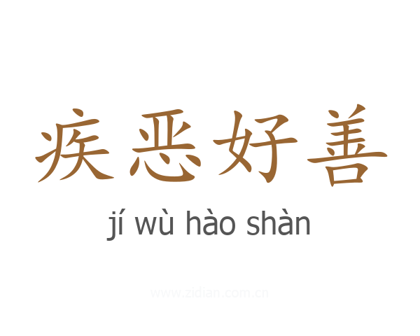 疾恶好善