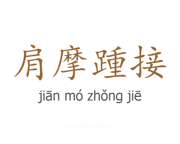 肩摩踵接