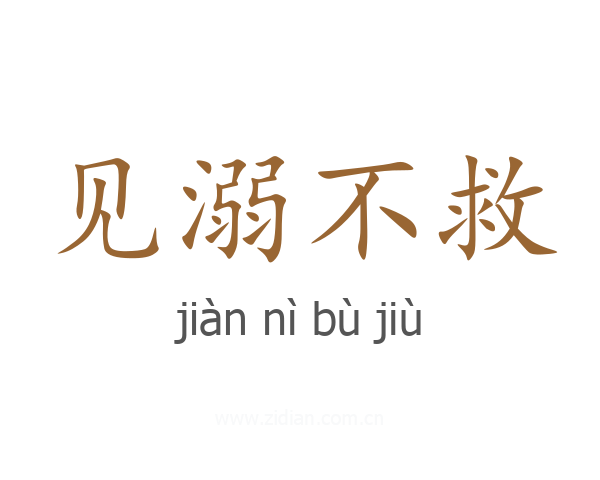 见溺不救