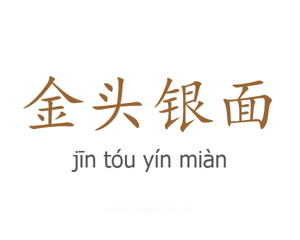 金头银面