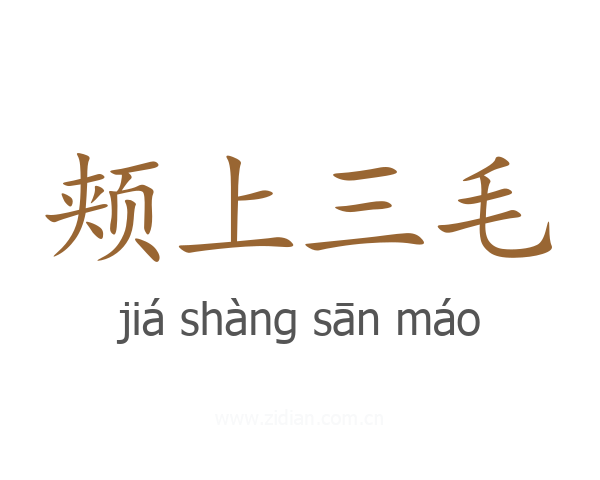 颊上三毛