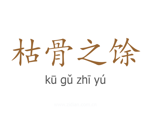 枯骨之馀