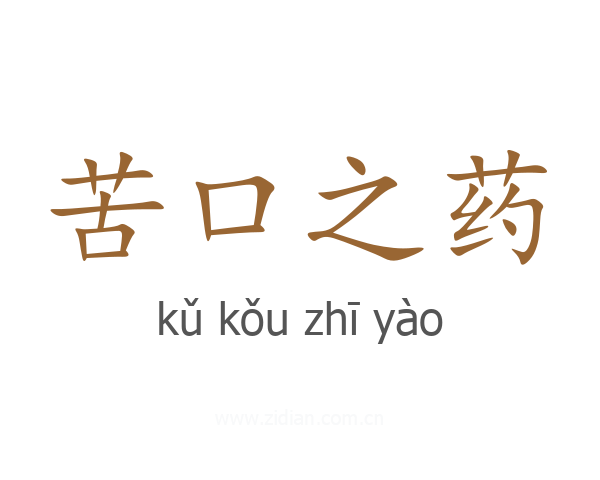 苦口之药