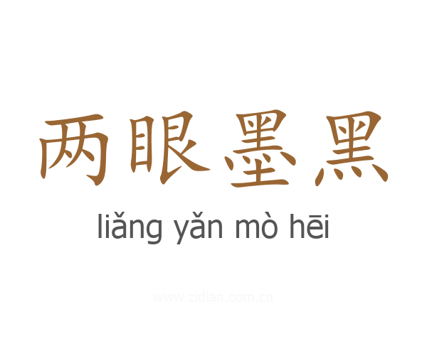 两眼墨黑
