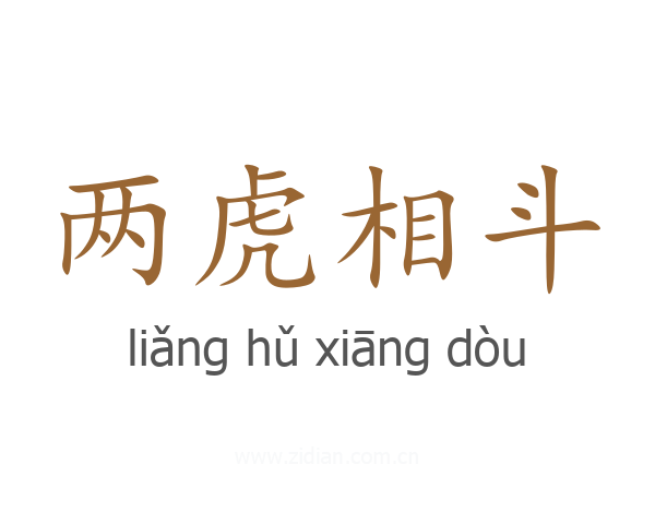 两虎相斗